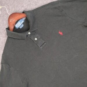 Polo Ralph Lauren Custom Fit Mens Dark Green Short Sleeve Polo Shirt Size‎ L